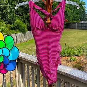 3/$25 Lole Striped one piece swimsuit  Size S